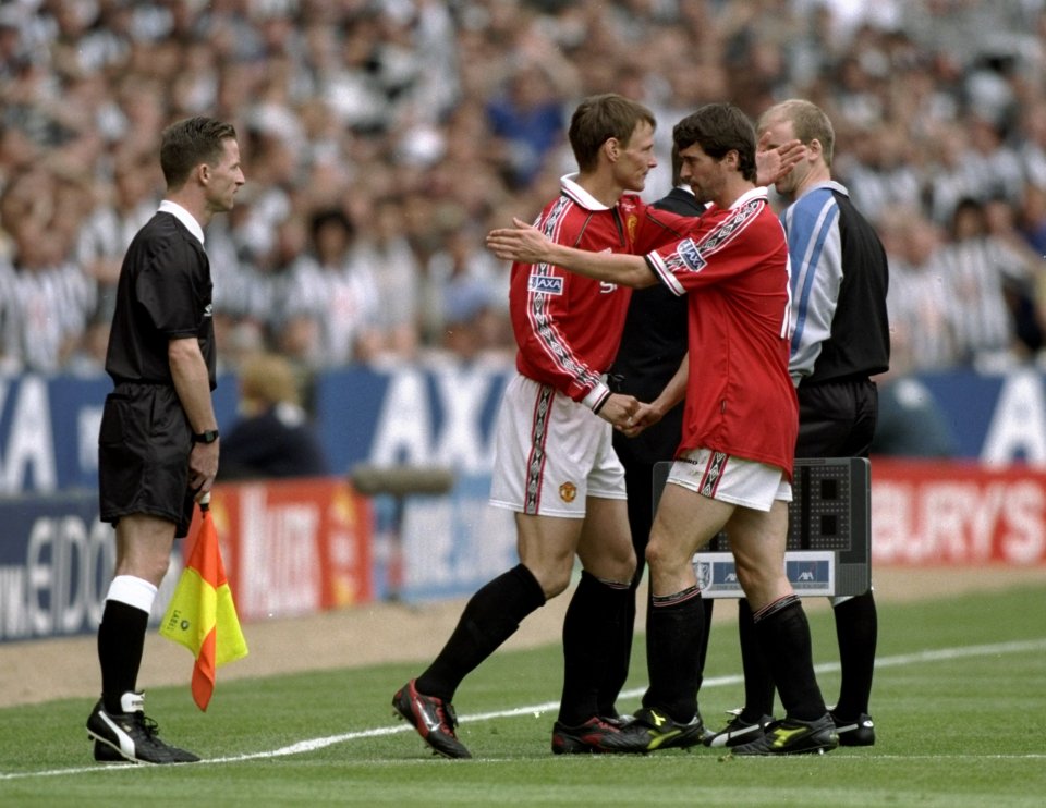 Former United coach Mick Clegg has revealed that Keane 'didn't like Sheringham'