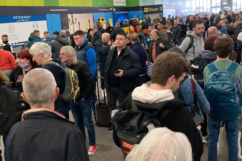 A family stuck in the Manchester Airport queues lost their £1,500 holiday