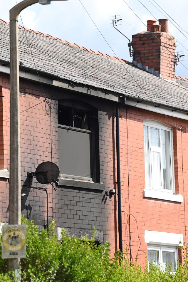 Firefighters dashed into the burning home to rescue four casualties. A council leader later described the incident as an 'explosion', but cops say this isn't the case