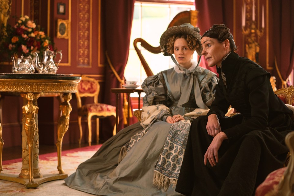 Sophie Rundle (L) and Suranne Jones star in BBC's Gentleman Jack