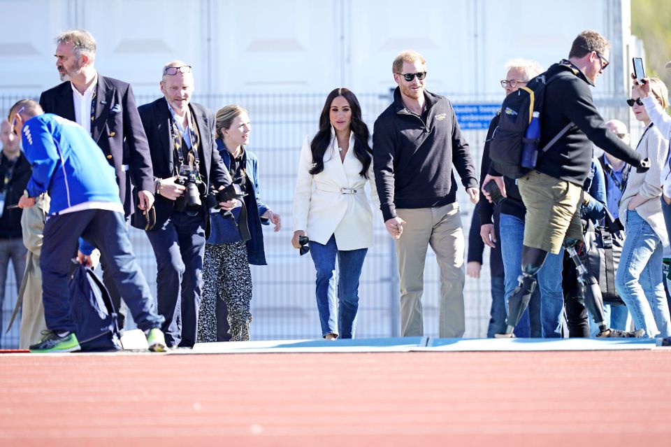 The Duke and Duchess of Sussex attending the Invictus Games in the Netherlands