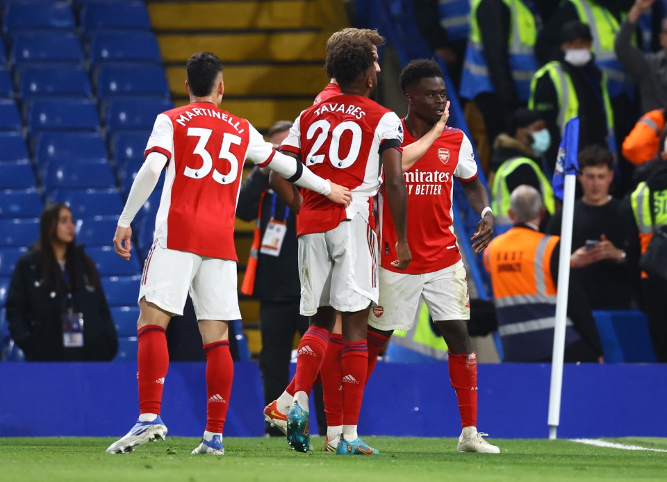 Saka was a livewire all night for Arsenal's sensational attack