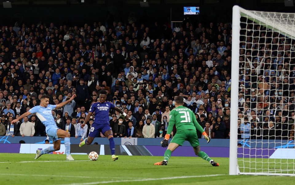 Vinicius Jr netted on 55 minutes to make it 3-2