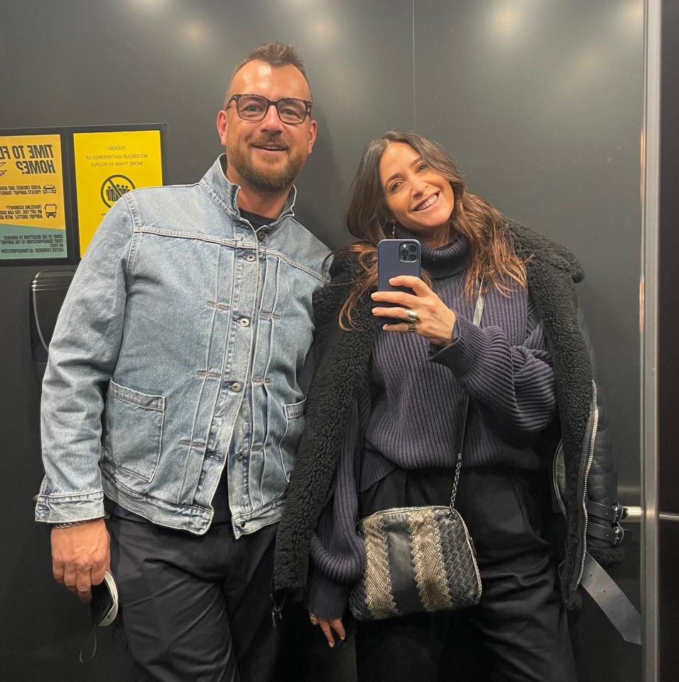 Lisa with her partner George Smart