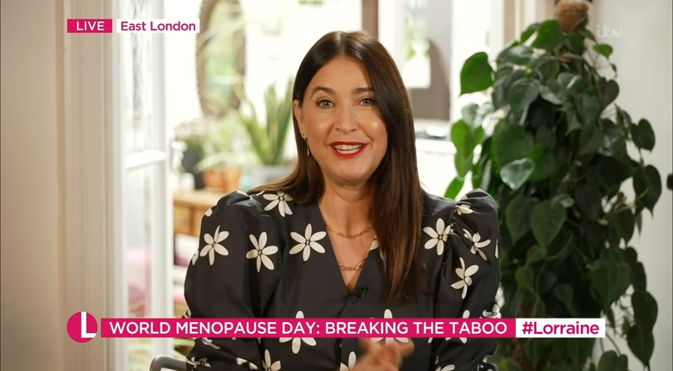 The star has spoken openly in the past about the menopause