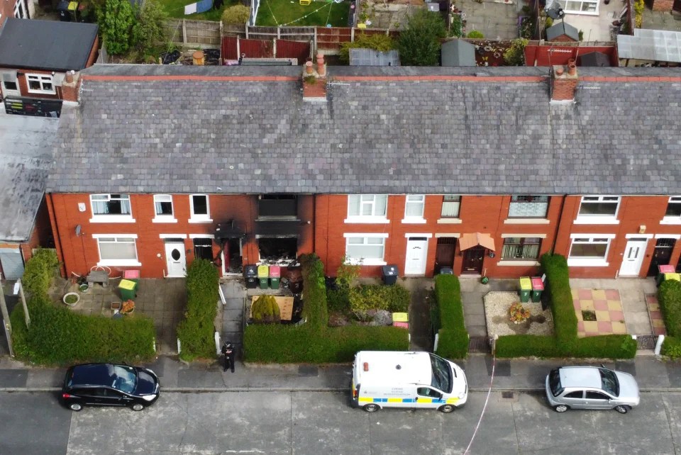 Two children have died following an inferno at their home in Preston