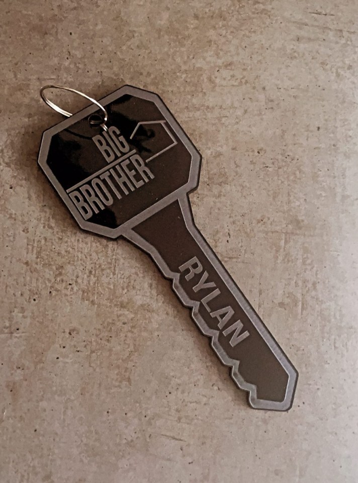 The telly star teased fans with a photo of a personalised key
