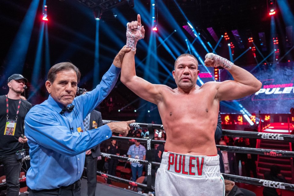 Kubrat Pulev celebrates his latest win