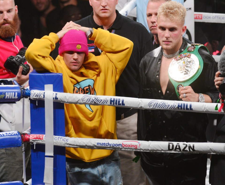 Bieber and Paul pictured together in 2019