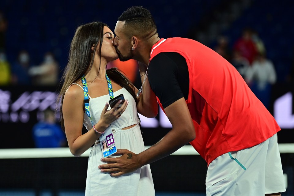 Nick and Costeen were very much in love during the 2022 Australian Open