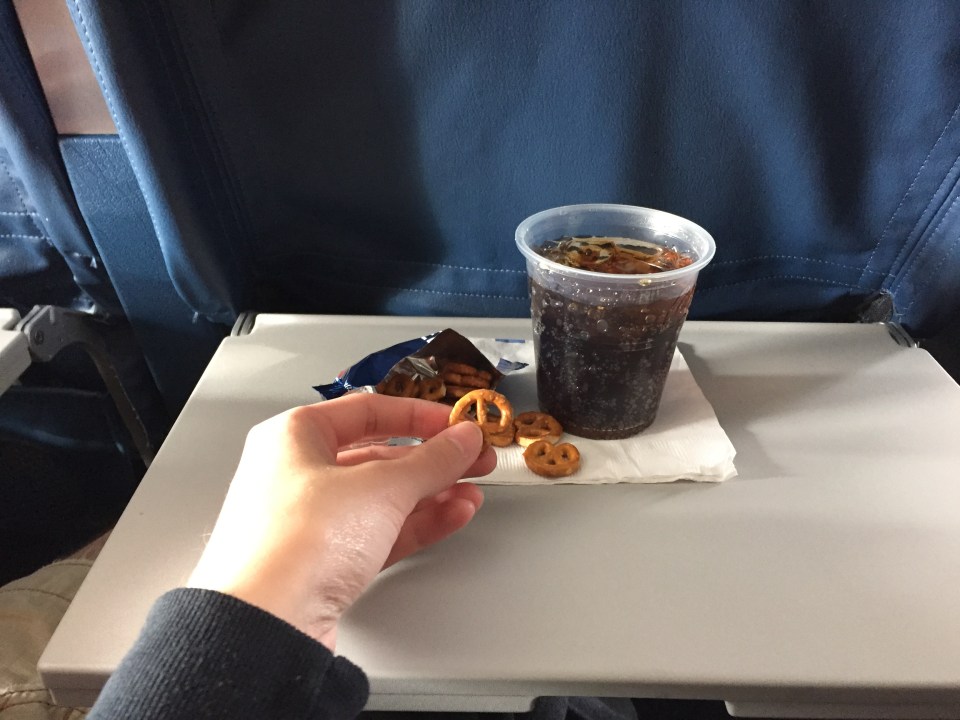 An airline passenger who rowed with a young boy's family over snacking has told his story on Reddit