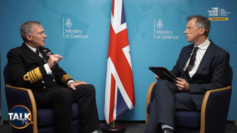 Admiral Sir Tony Radakin claimed that Russia have now lost 25 per cent of all its forces in Ukraine