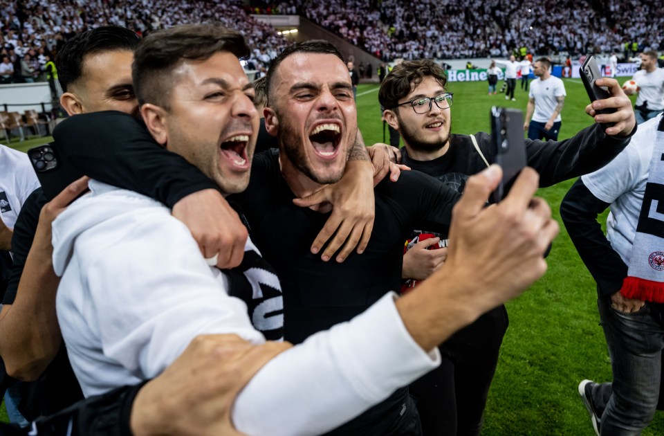 West Ham were knocked out of the Europa League semi-final by Frankfurt