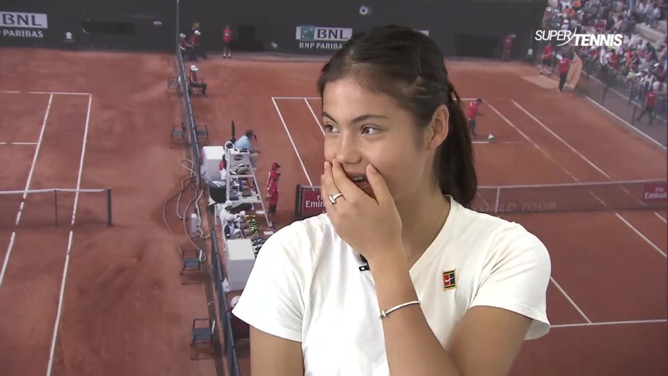 Emma Raducanu was initially mortified at swearing in her interview