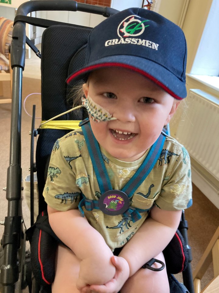 Three-year-old Arthur Ridout was evaluated for three months before his parents were told he had a cancerous tumour