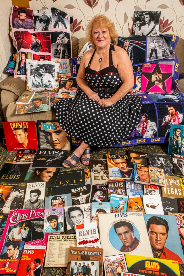 Mary Shaw's entire house is full of Elvis memorabilia