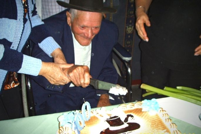 He celebrated his 100th birthday in 2009