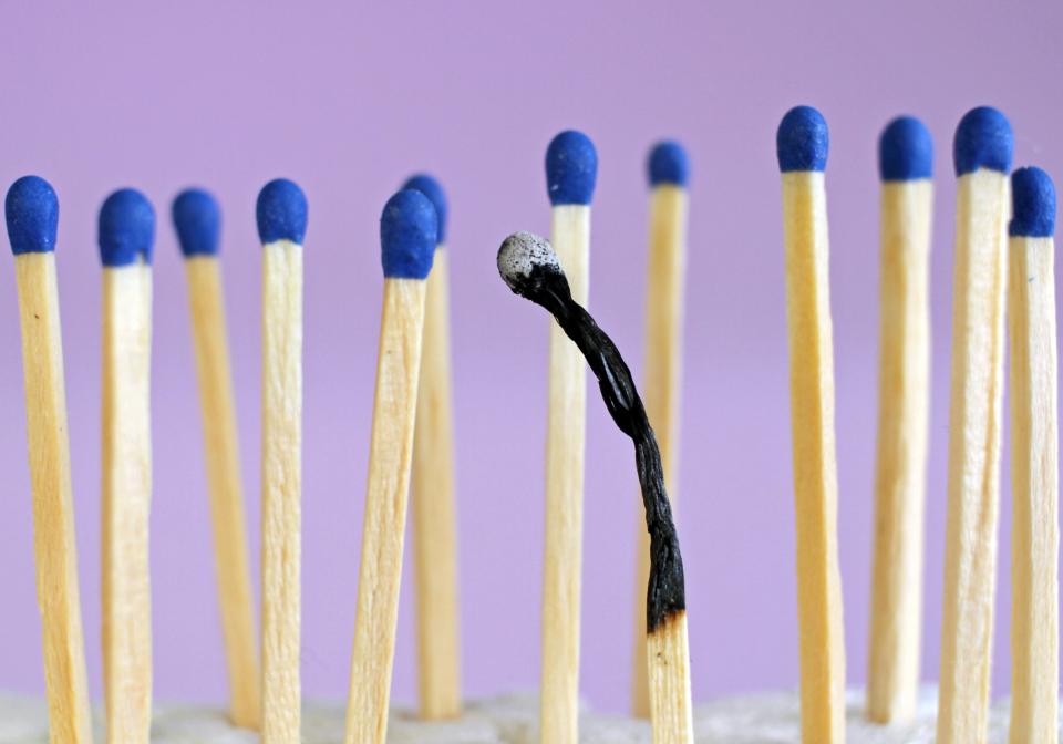 Burnout is an accumulation of stress which leaves us feeling completely exhausted