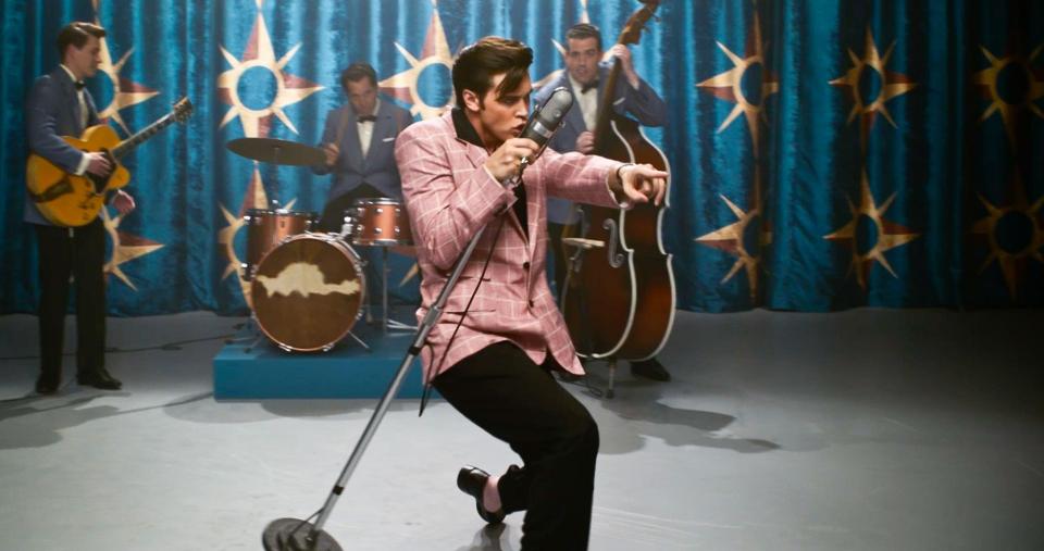 Nearly 45 years after his death Elvis is back – on the big screen - pictured Austin Butler