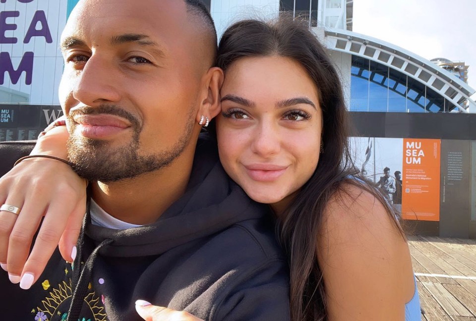Kyrgios is dating Sydney stunner Costeen Hatzi