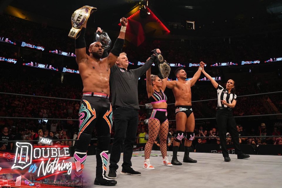 VanZant teamed up with Ethan Page and Scorpio Sky to claim the win