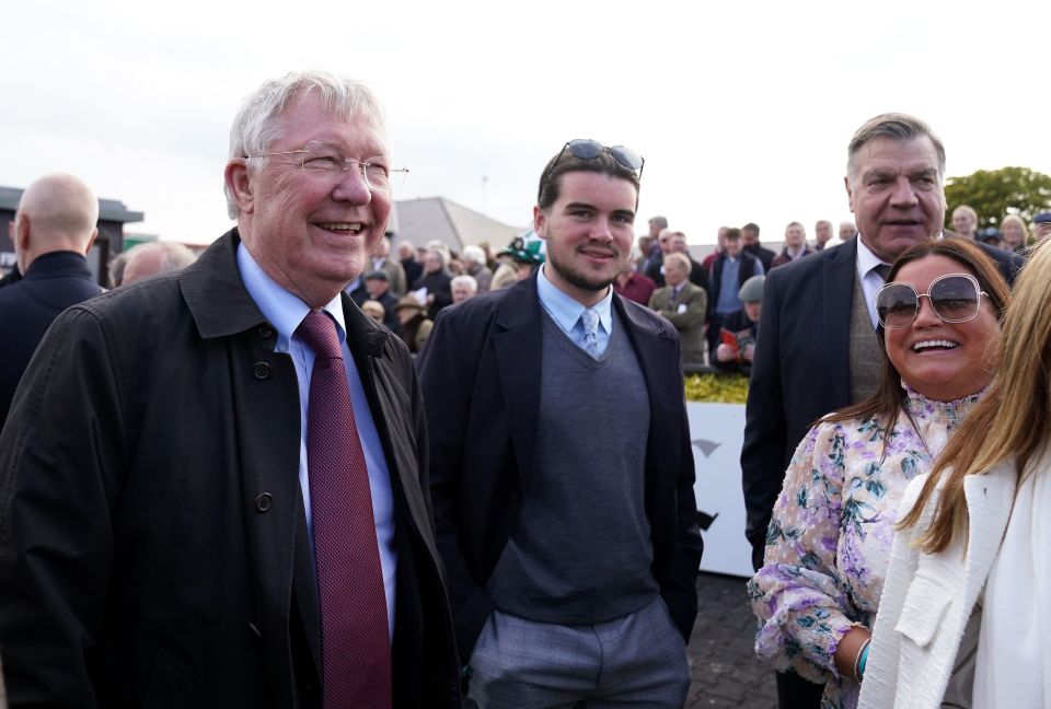 Sir Alex Ferguson and Sam Allardyce are pals and attended Punchestown races together recently