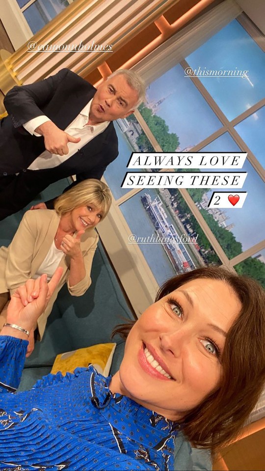 Eamonn Holmes and his wife Ruth Langsford who talked Emma out of quitting TV in 2005