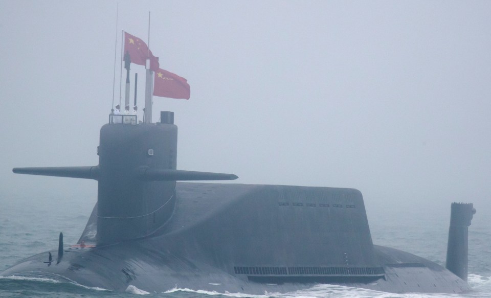 It's believed the missile was launched from a Chinese sub