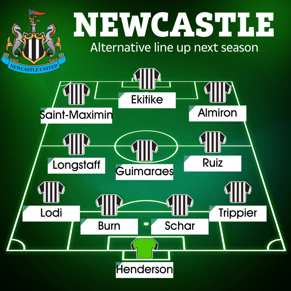 An alternative Newcastle XI next season