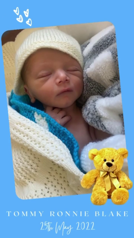 The baby was named after Tom in a touching tribute