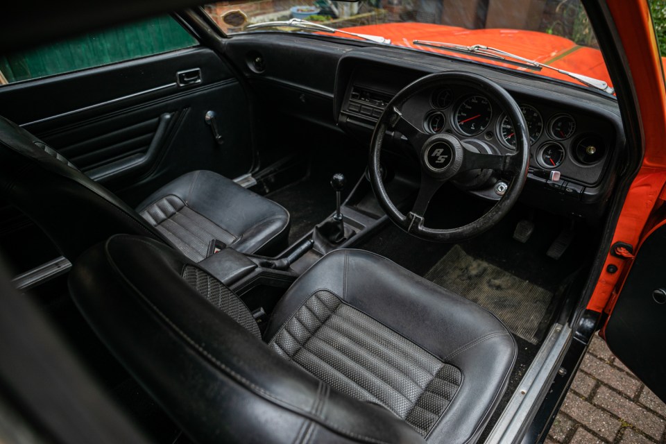 The record Capri's interior looks like new