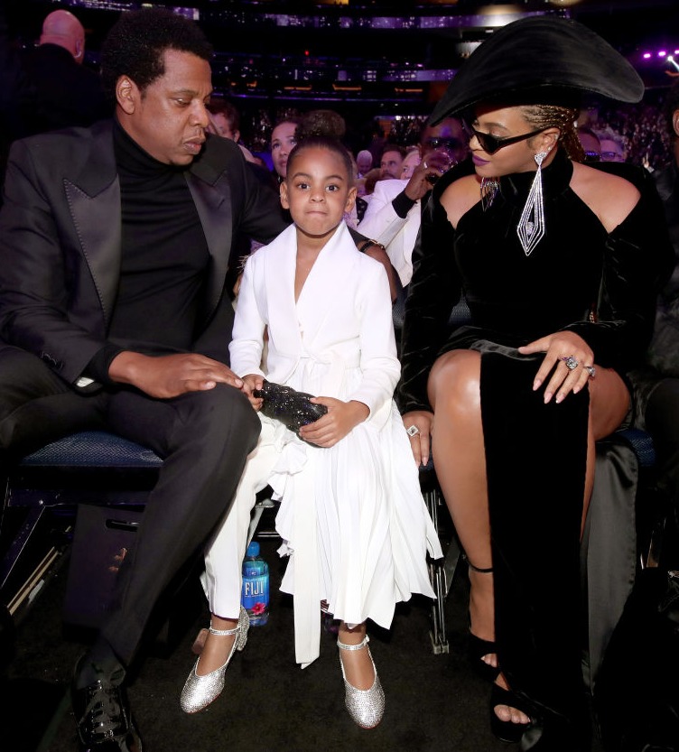 Blue's outfit ensembles always make her stand out from the crowd, and even stand out from her famous parents too
