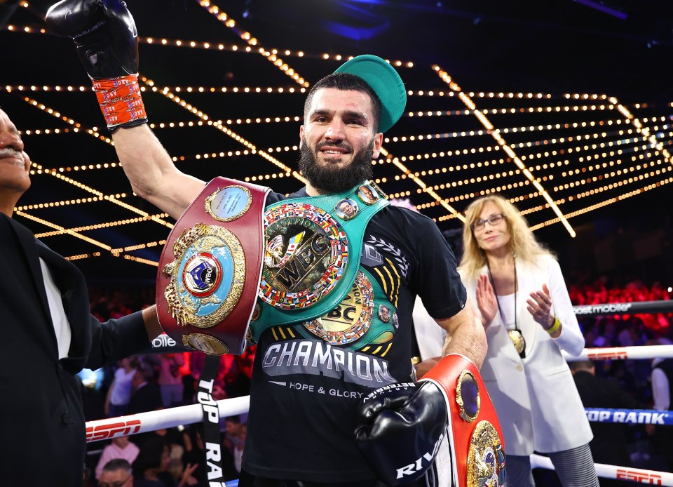 Beterbiev added the WBO belt to his WBC and IBF straps last weekend after knocking out Joe Smith Jr