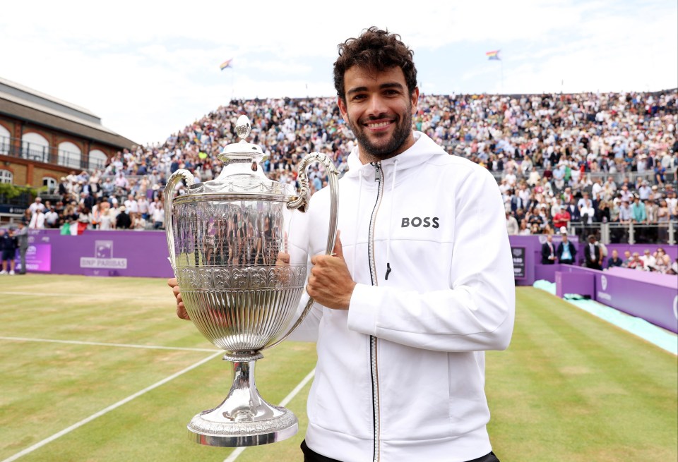 Berrettini successfully defended his Queen's title