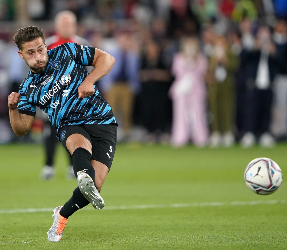 Soccer Aid viewers saw him in action in last night's live match