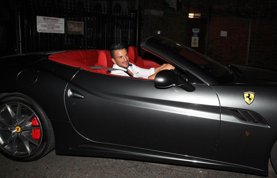 Another black car, this time a Ferrari California