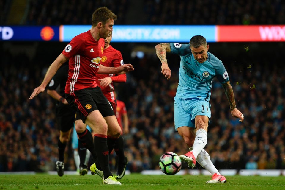 Kolarov made 247 appearances for Man City