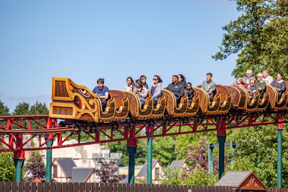 Visitors can go on a Norse-inspired adventure via numerous thrilling rides
