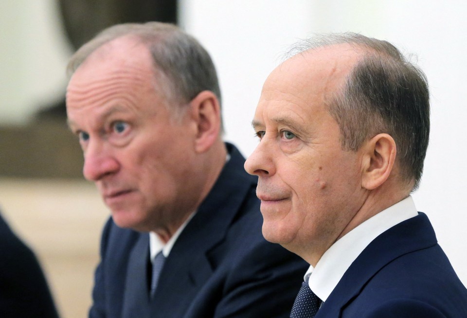 Nikolai Patrushev (L) and Alexander Bortnikov are possible replacements for Putin