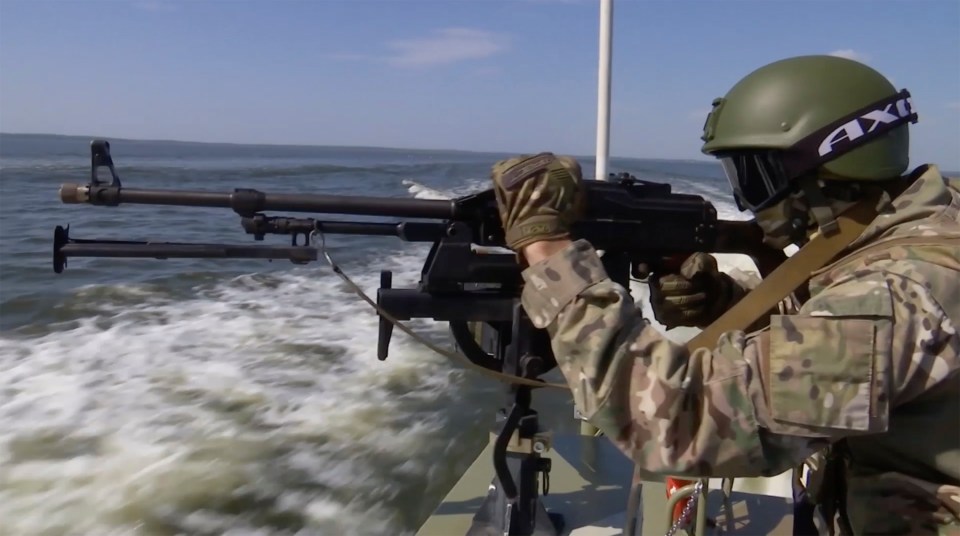Russia has sent 60 warships, 40 aircraft and 2,000 units of weapons to sea