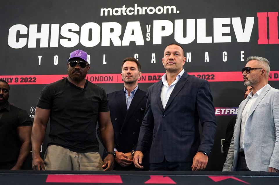 Derek Chisora and Kubrat Pulev will go toe-to-toe at the O2 on July 9 - six years after their first fight, won by the Bulgarian