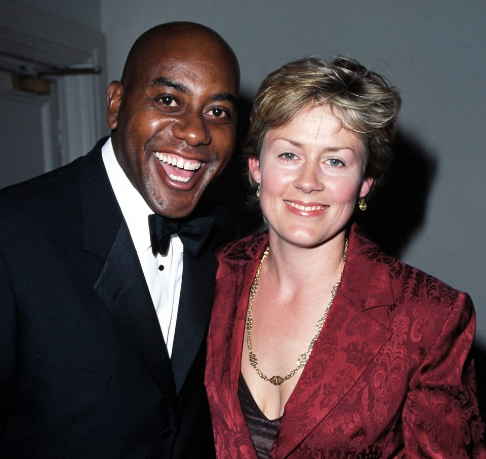 Ainsley Harriott with his wife Claire Fellows