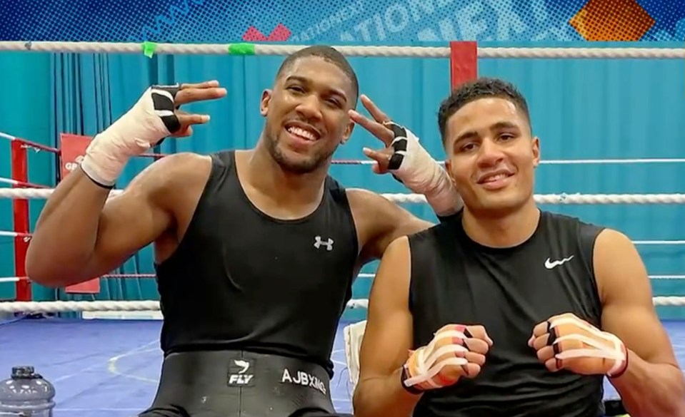 Delicious has trained with idol Anthony Joshua