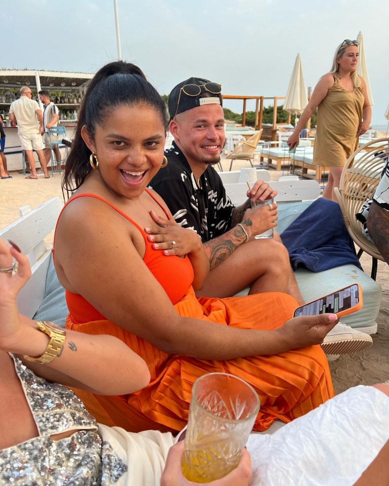 Phillips enjoyed some fun in the sun after the disastrous Nations League campaign