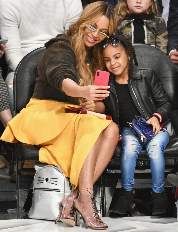 Having grown up in the spotlight, it's not surprising Blue is a natural at being in front of the camera