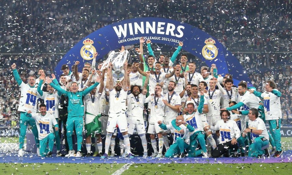 Real Madrid celebrate another Champions League title