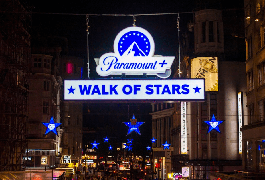 The Walk of Stars stretches across London's West End