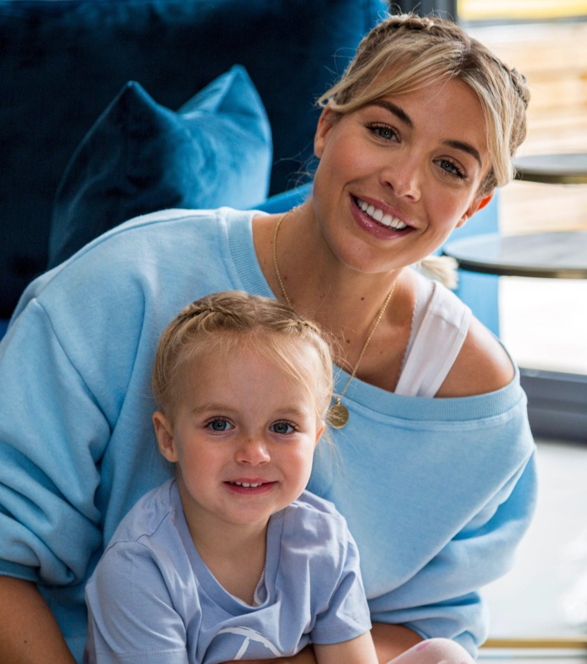 Gemma Atkinson said her daughter Mia made an akward announcement