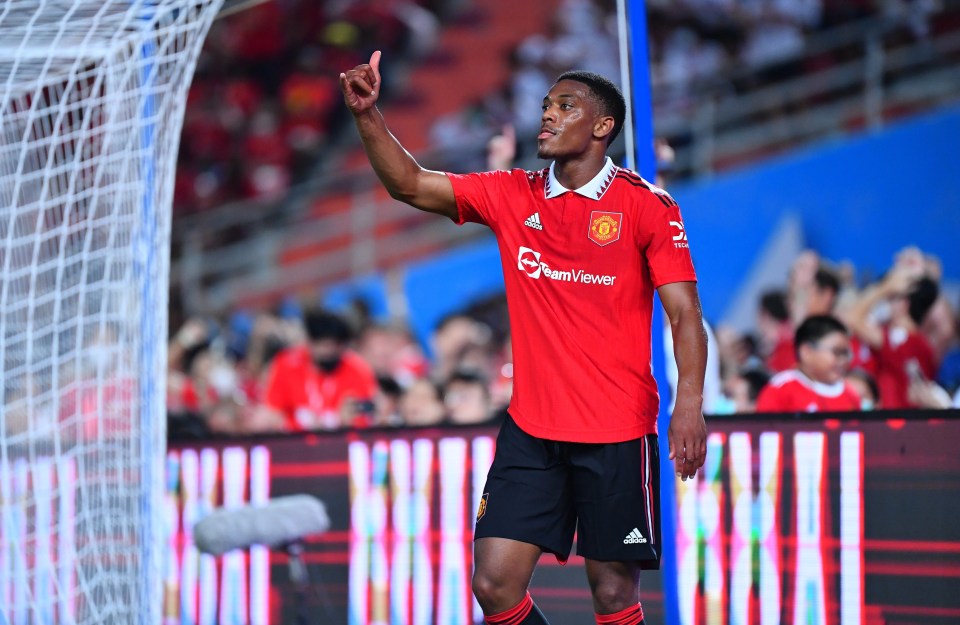 Anthony Martial made it three with a cheeky lob of his own as he looked to convince Erik ten Hag that he still has a future at Old Trafford