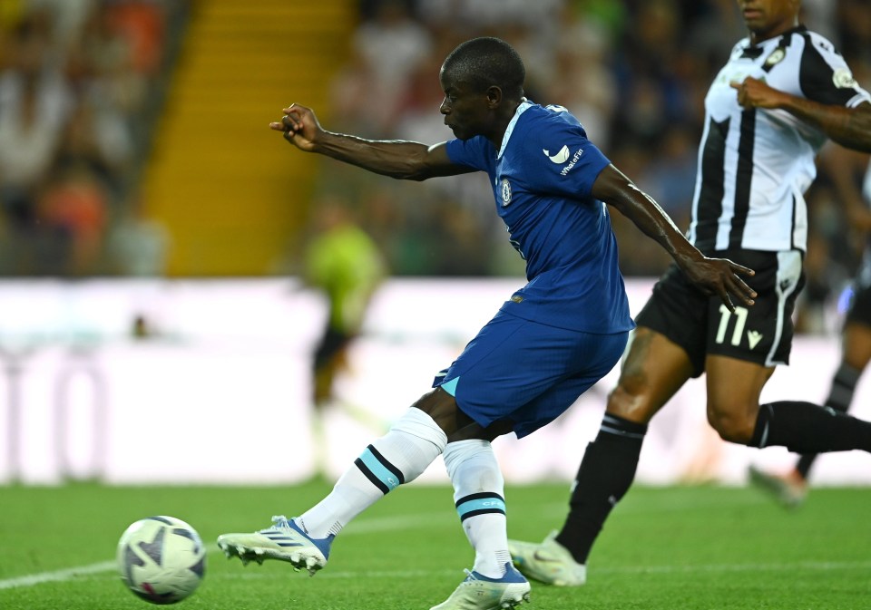 N'Golo Kante opened the scoring for the Blues